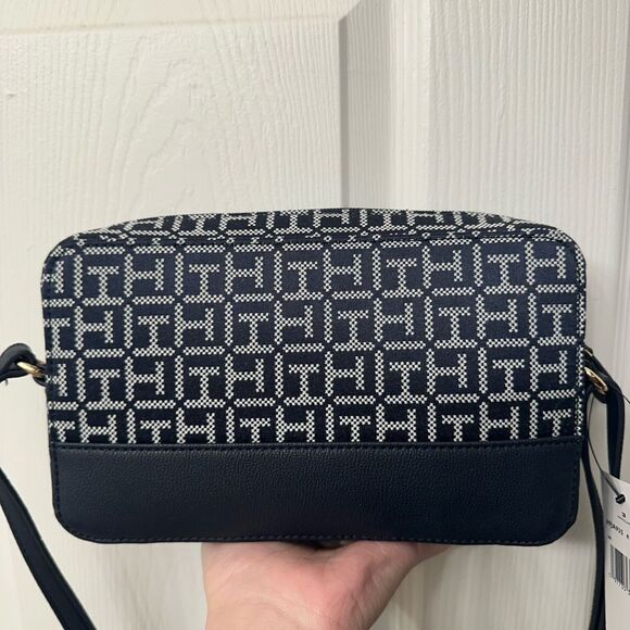 Tommy Hilfiger Black and White Crossbody Bag - Picture 2 of 3